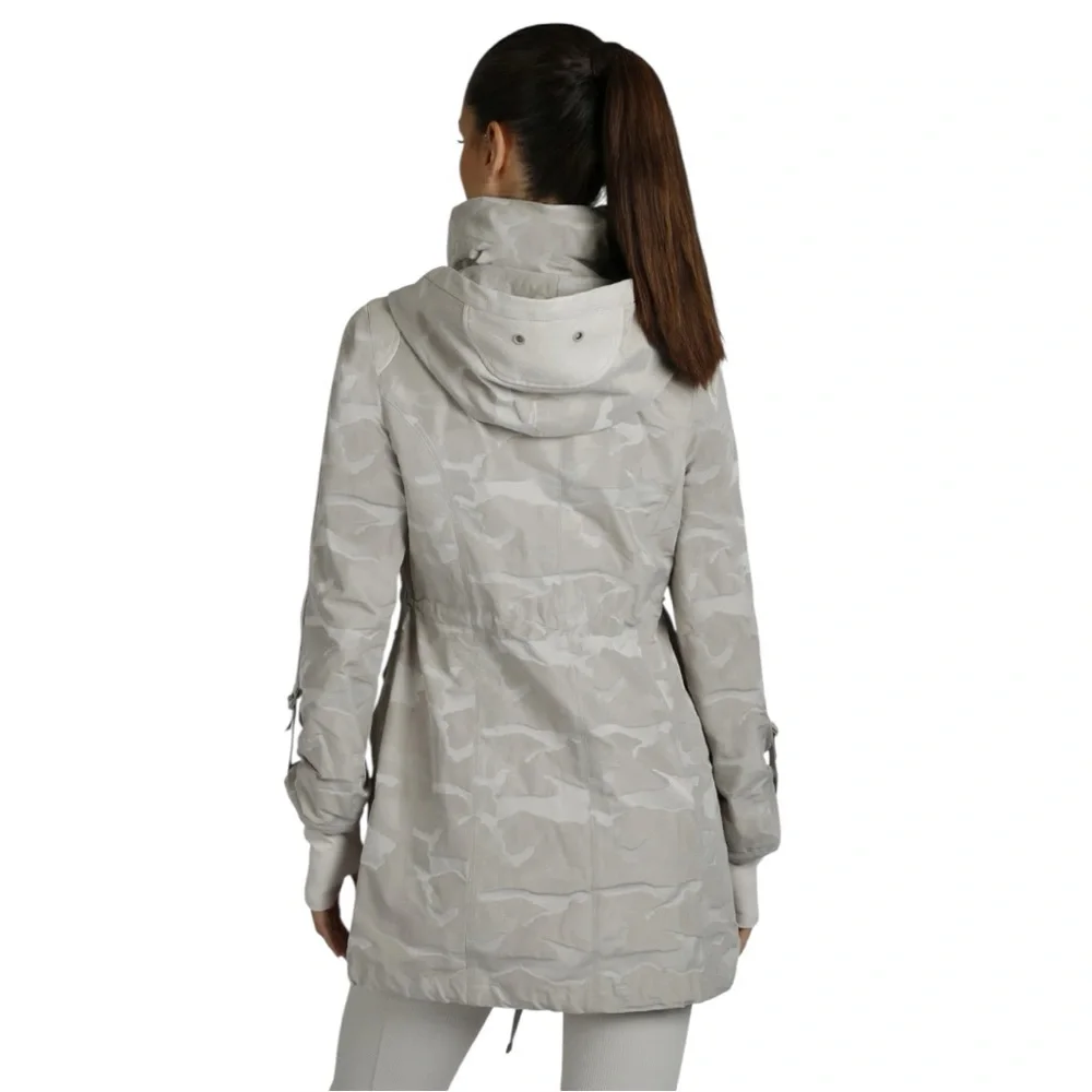 Blanc Noir Camo Anorak Jacket Hooded Pumice Stone Taupe Tan Size XS Reg. $229 - Picture 3 of 15